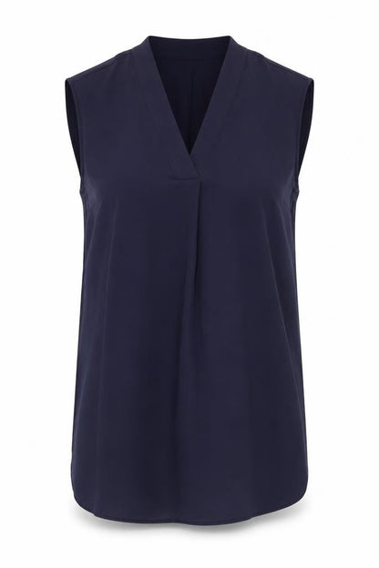 H&M Womens Blue Polyester Shift Size 10 V-Neck Pullover