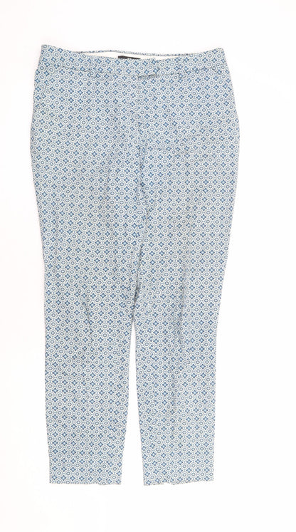 Womens UK Size 10 H&M Regular Fit  Blue Trousers