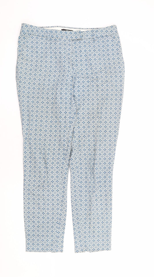 Womens UK Size 10 H&M Regular Fit  Blue Trousers