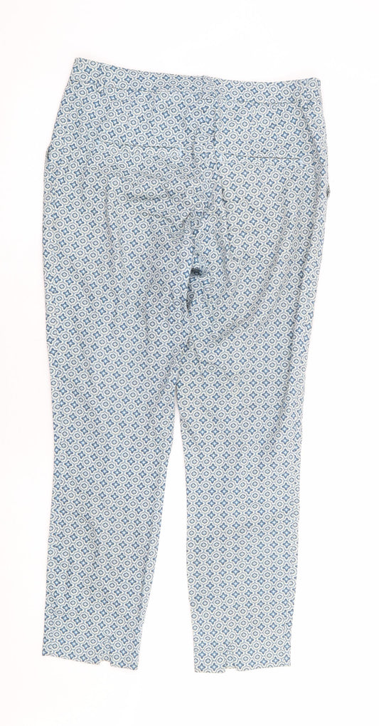 Womens UK Size 10 H&M Regular Fit  Blue Trousers