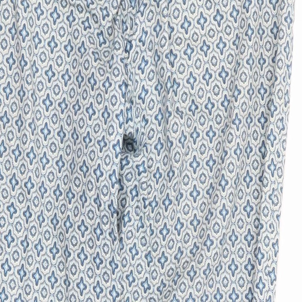 Womens UK Size 10 H&M Regular Fit  Blue Trousers
