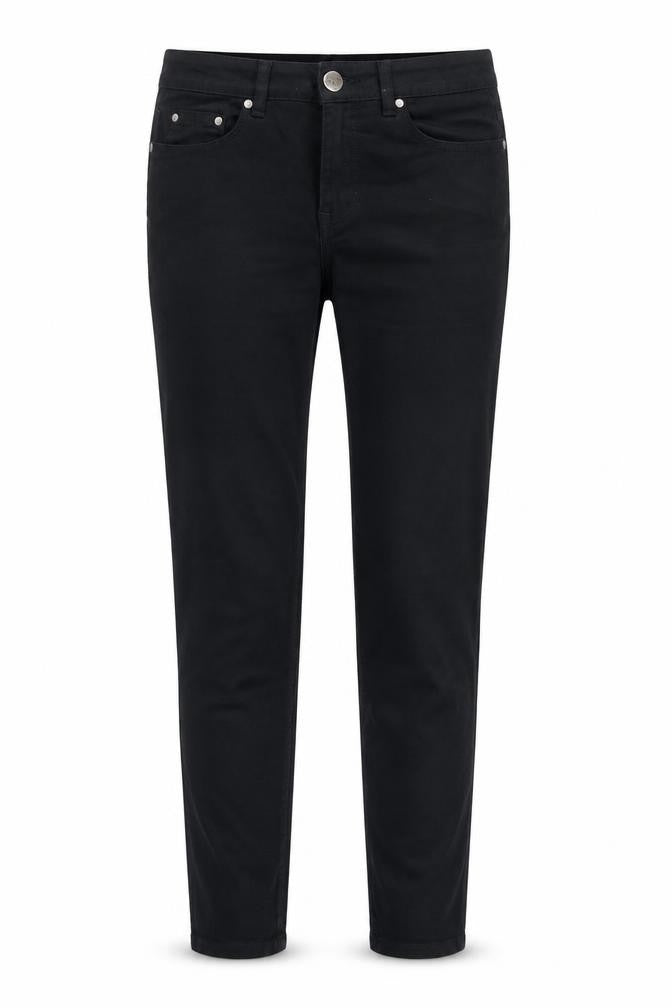 Dunnes Womens Black Cotton Skinny Jeans Size 10 L29 in Regular Zip