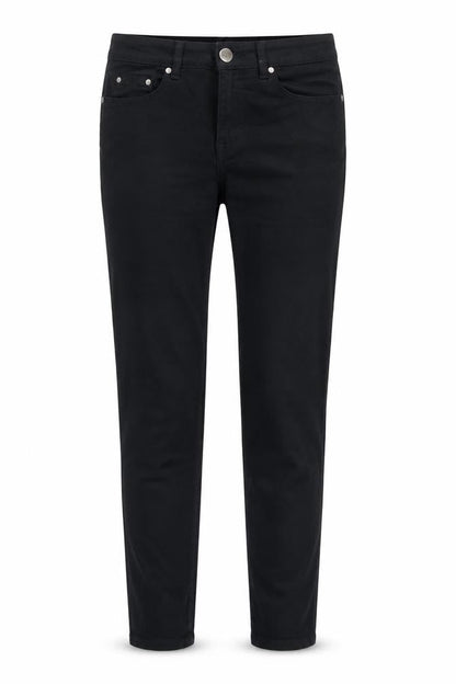 Dunnes Womens Black Cotton Skinny Jeans Size 10 L29 in Regular Zip