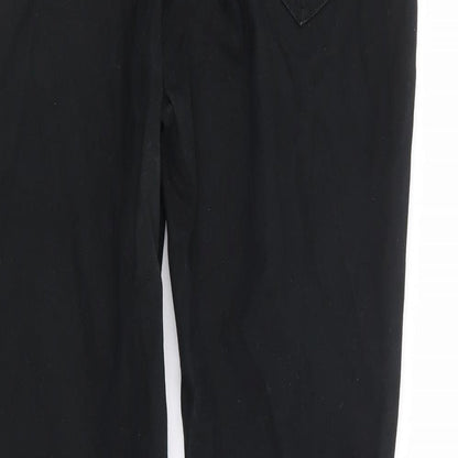Dunnes Stores Womens Black Cotton Skinny Jeans Size 10 L29 in Regular Zip