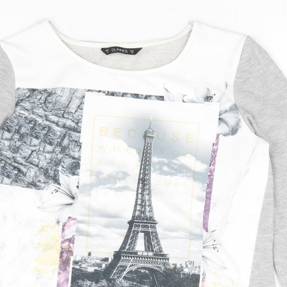Womens UK Size 10 Dunnes Stores Multicoloured Basic T-Shirt