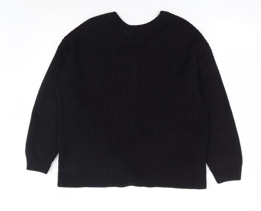 Womens UK Size 14 Dorothy Perkins Black Pullover Jumper