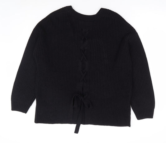 Womens UK Size 14 Dorothy Perkins Black Pullover Jumper