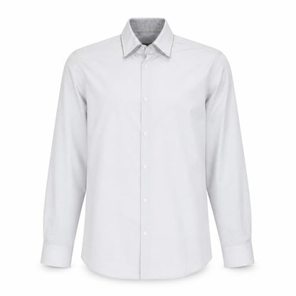 Mens UK Collar Size 14 Cedarwood State Smart Grey  Dress Shirt