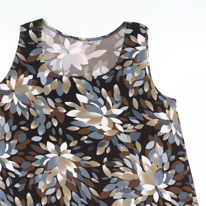 Womens UK Size 12 Preworn Multicoloured Tunic Tank