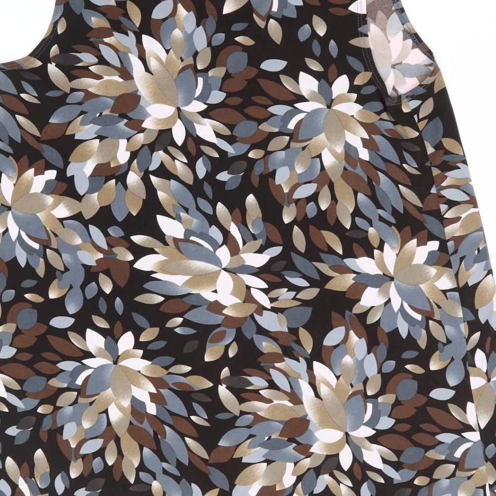 Womens UK Size 12 Preworn Multicoloured Tunic Tank