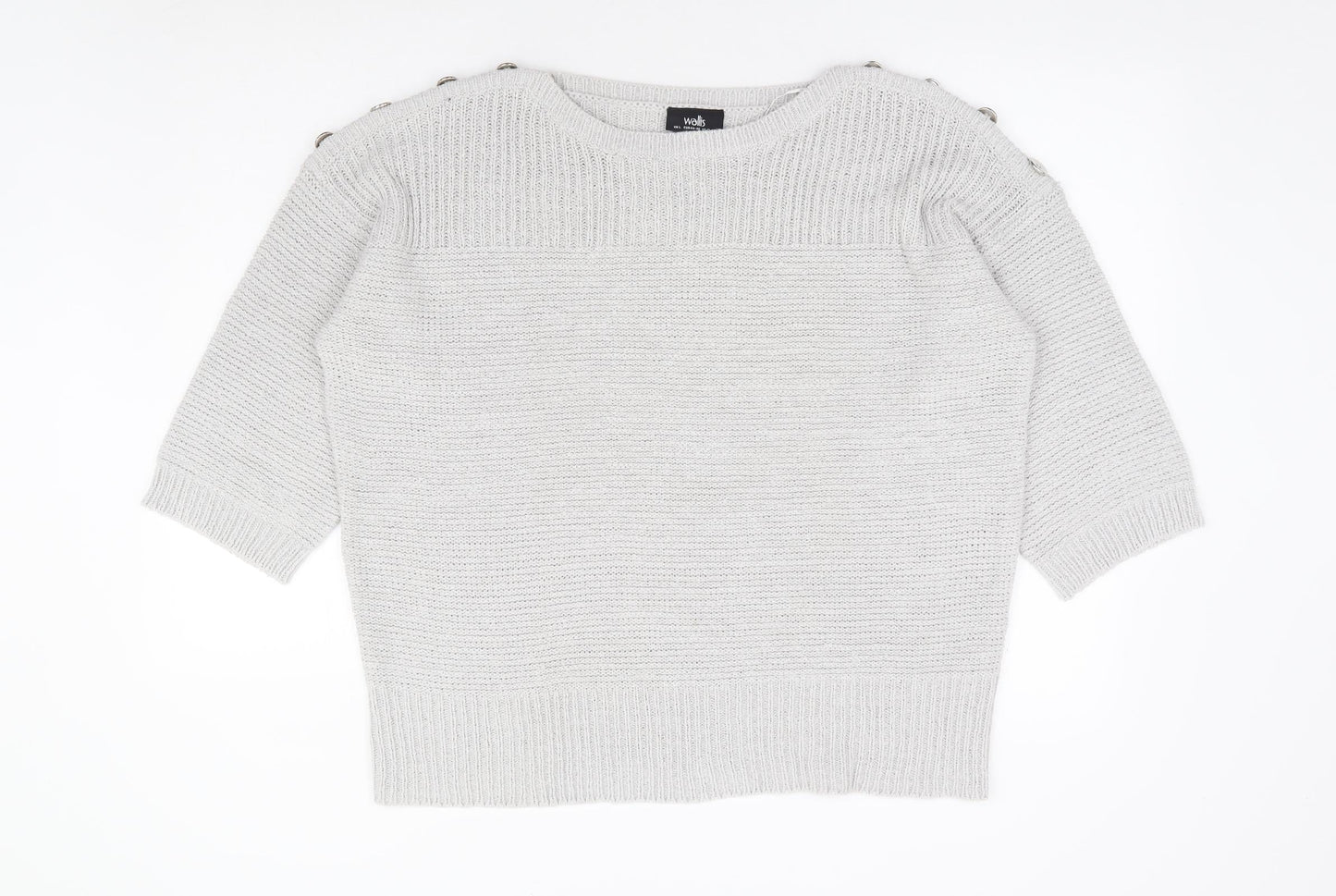 Womens UK Size L Wallis Grey Pullover Jumper