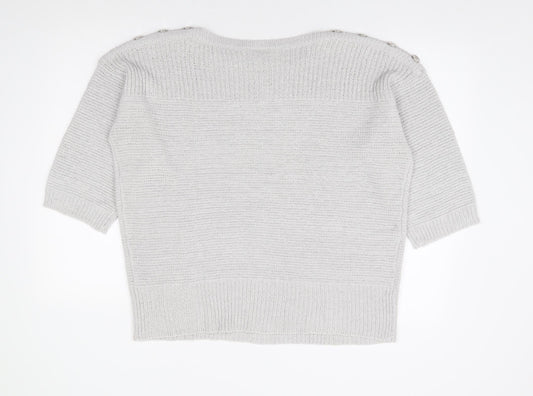 Womens UK Size L Wallis Grey Pullover Jumper