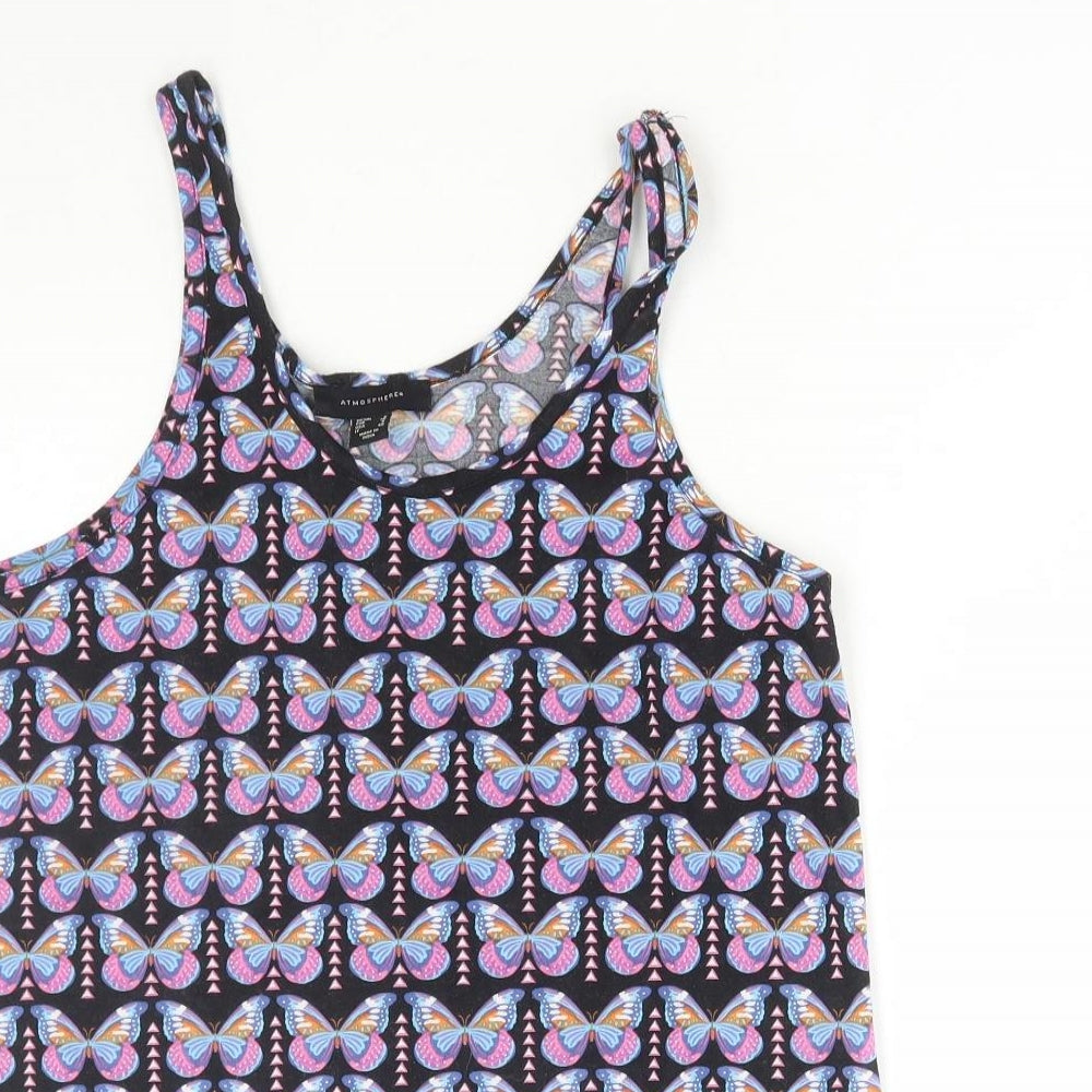 Womens UK Size 8 Atmosphere Multicoloured Basic Tank