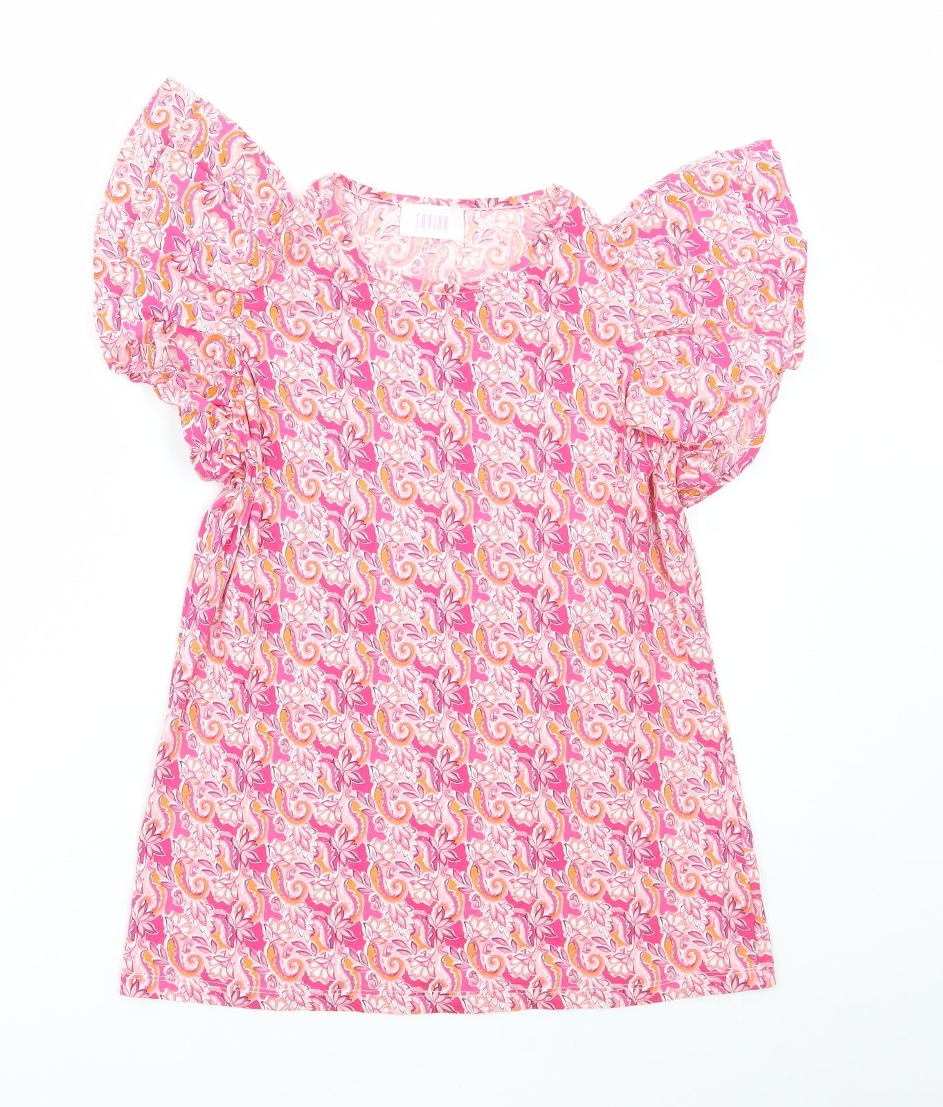 Womens UK Size M Savida Pink Basic T-Shirt