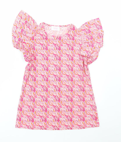 Womens UK Size M Savida Pink Basic T-Shirt