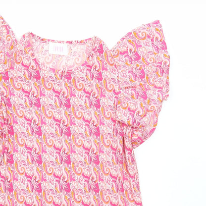 Womens UK Size M Savida Pink Basic T-Shirt