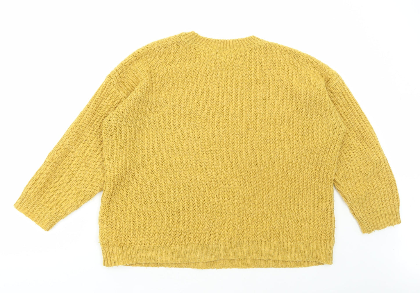 Womens UK Size M New Look Yellow Pullover Jumper