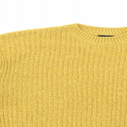 Womens UK Size M New Look Yellow Pullover Jumper