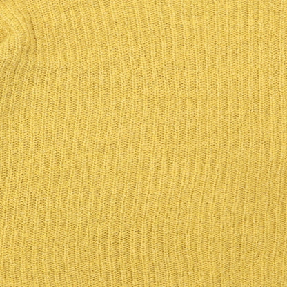 Womens UK Size M New Look Yellow Pullover Jumper