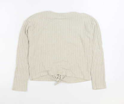 George Girls Beige Viscose Pullover Sweatshirt Size 11-12 Years Pullover - Pudsey Crew