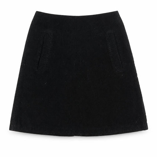 Womens UK Size 8 New Look A-Line Corduroy Skirt