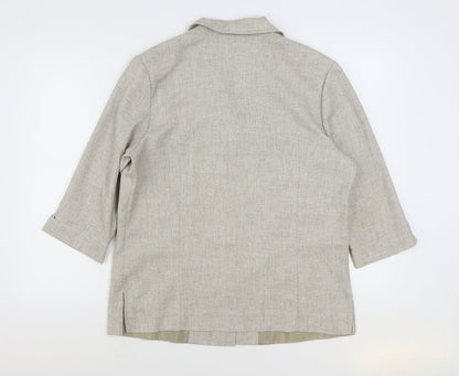 Womens UK Size 16 Oscar B Beige Jacket