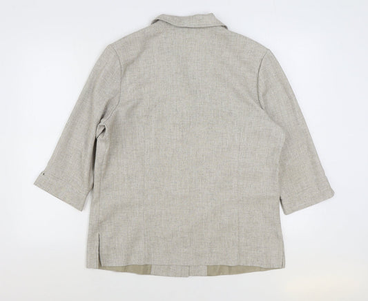 Womens UK Size 16 Oscar B Beige Jacket