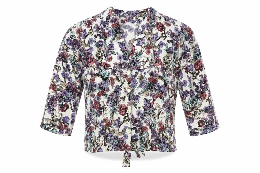 Womens UK Size 12 Fashion Multicoloured Basic Button-Up