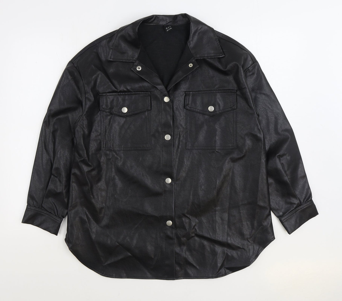 SheIn Mens Black Jacket Size XS Button