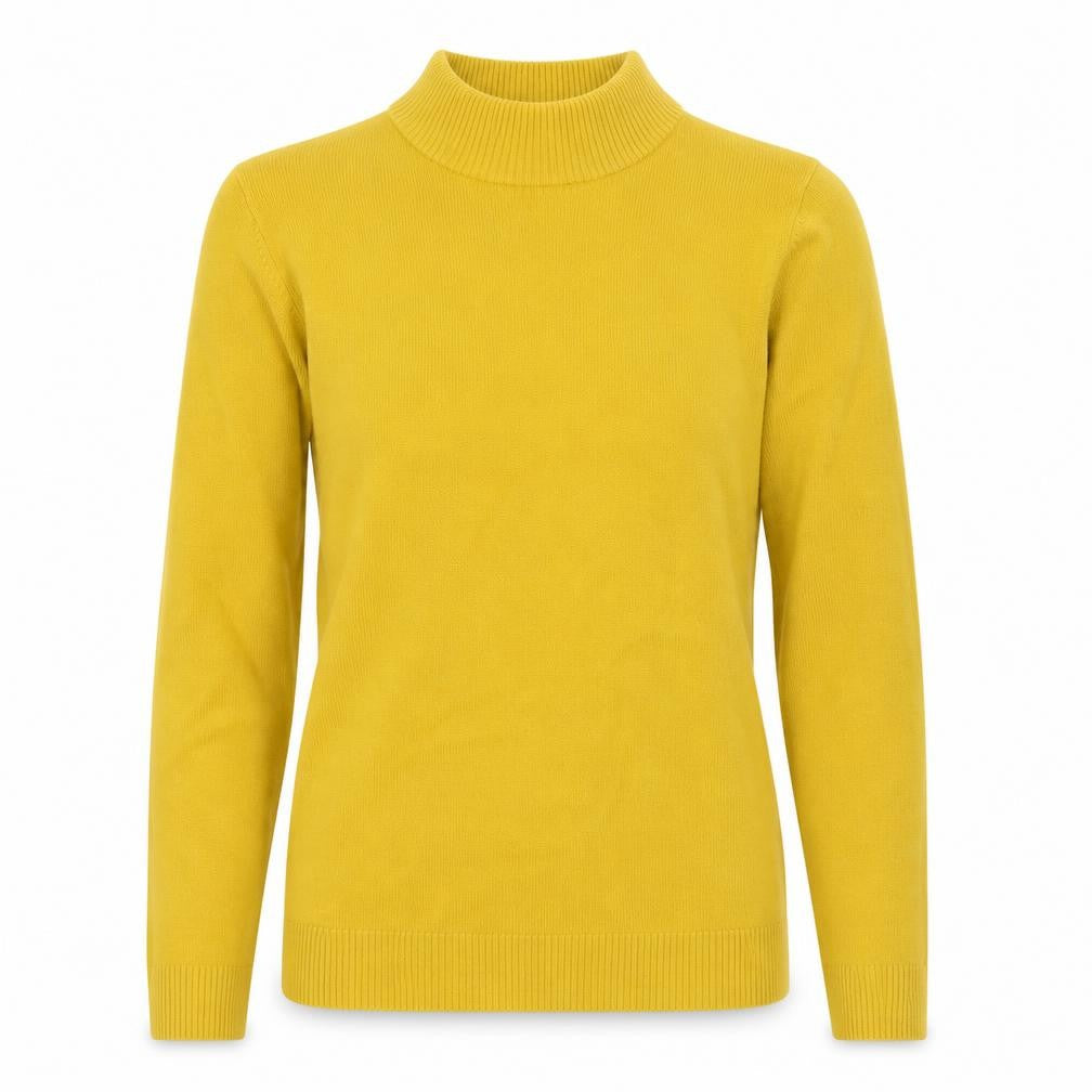 Womens UK Size 10 Damart Yellow Pullover Jumper