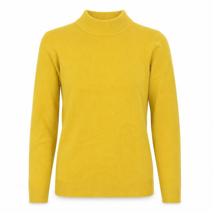 Womens UK Size 10 Damart Yellow Pullover Jumper