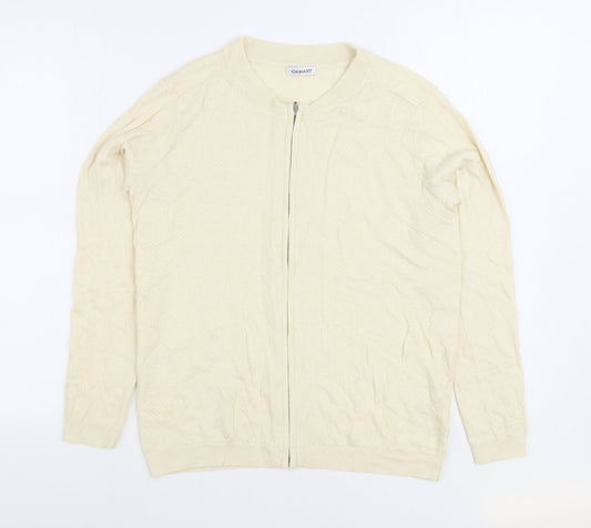 Damart Womens White Round Neck Viscose Cardigan Jumper Size 10