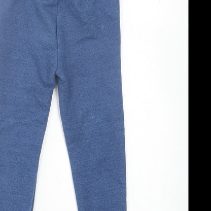 Primark Girls Blue Cotton Capri Trousers Size 24 Months Pullover
