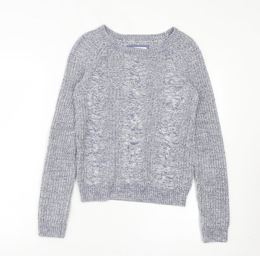 Womens UK Size XS H&M Blue Pullover Jumper