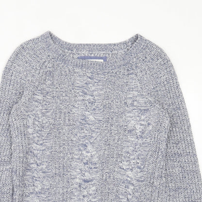 Womens UK Size XS H&M Blue Pullover Jumper