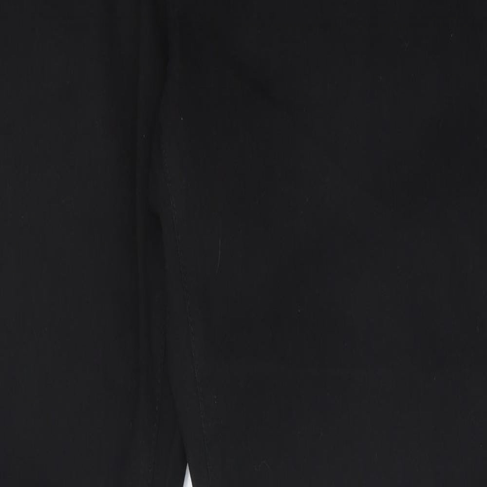 Boohoo Mens Black Cotton Straight Jeans Size 40 in L36 in Regular Button