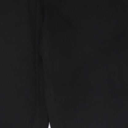 Boohoo Mens Black Cotton Straight Jeans Size 40 in L36 in Regular Button