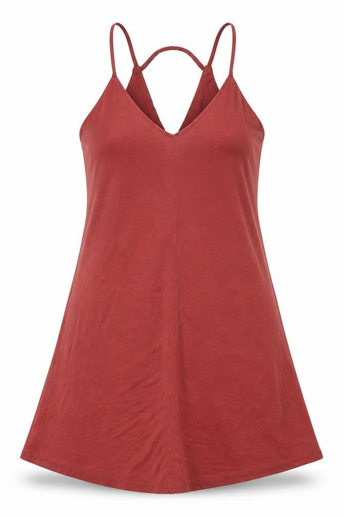 River Island Womens Red Modal A-Line Size 14 V-Neck Pullover