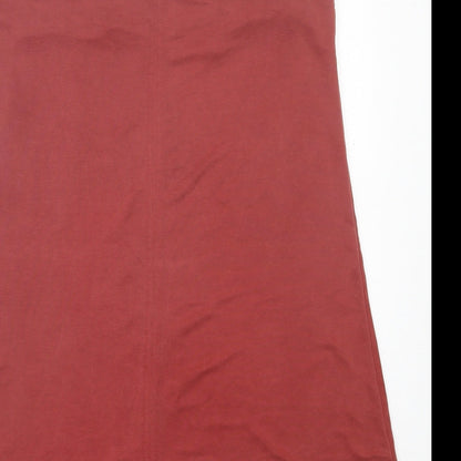 River Island Womens Red Modal A-Line Size 14 V-Neck Pullover