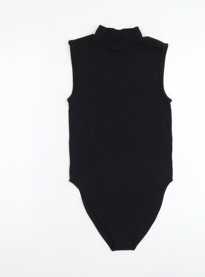 Primark Womens Black Nylon Bodysuit One-Piece Size XS Pullover