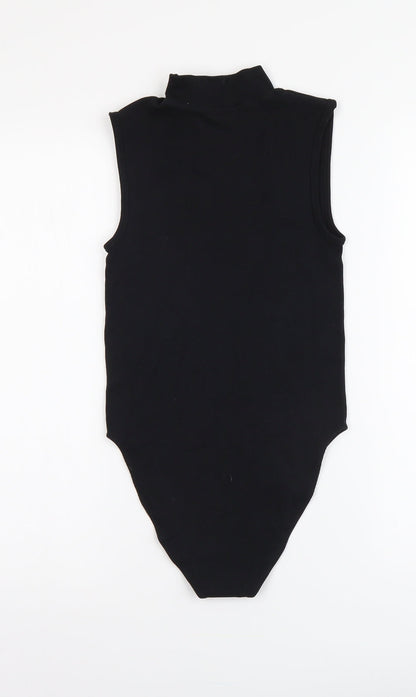 Primark Womens Black Nylon Bodysuit One-Piece Size XS Pullover
