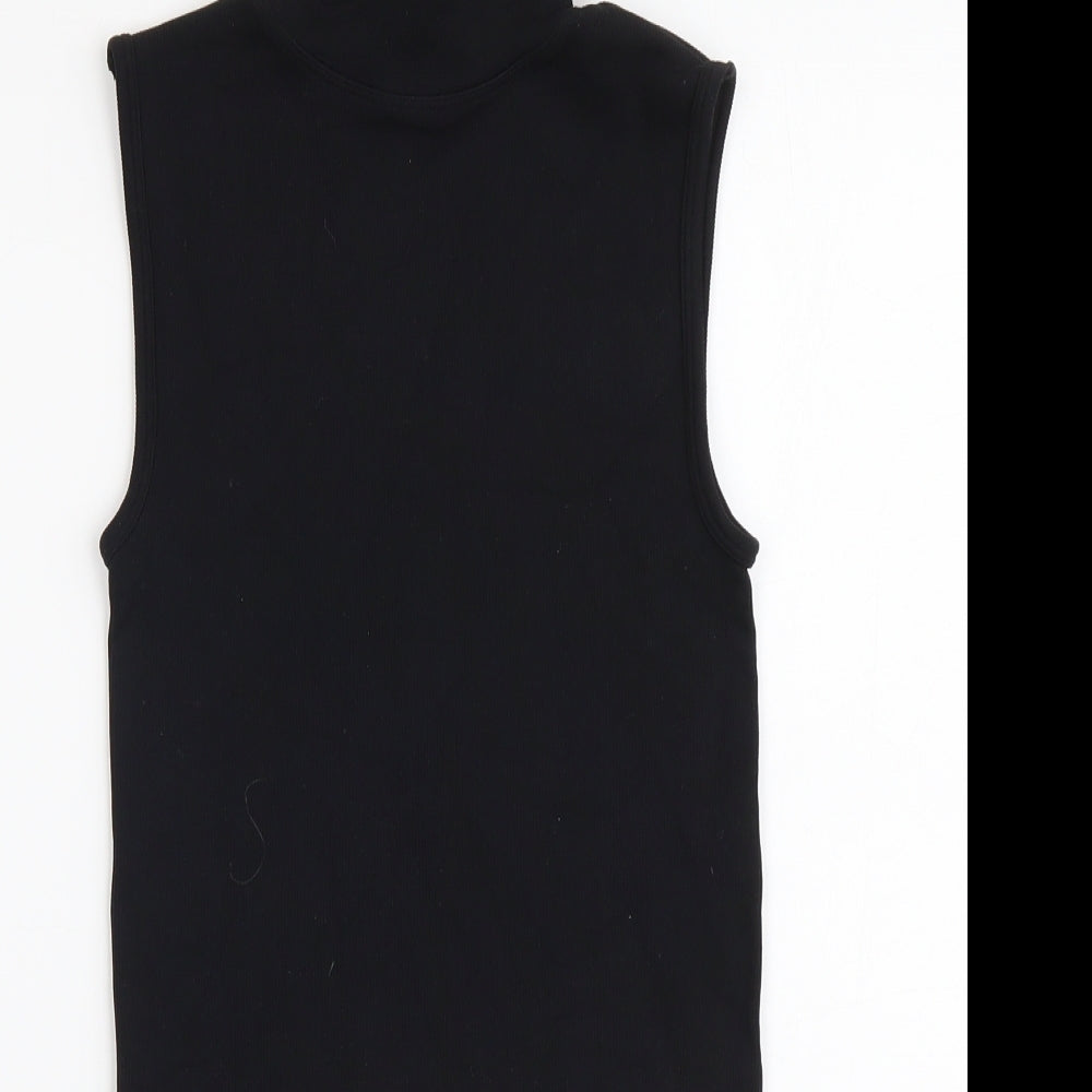 Primark Womens Black Nylon Bodysuit One-Piece Size XS Pullover