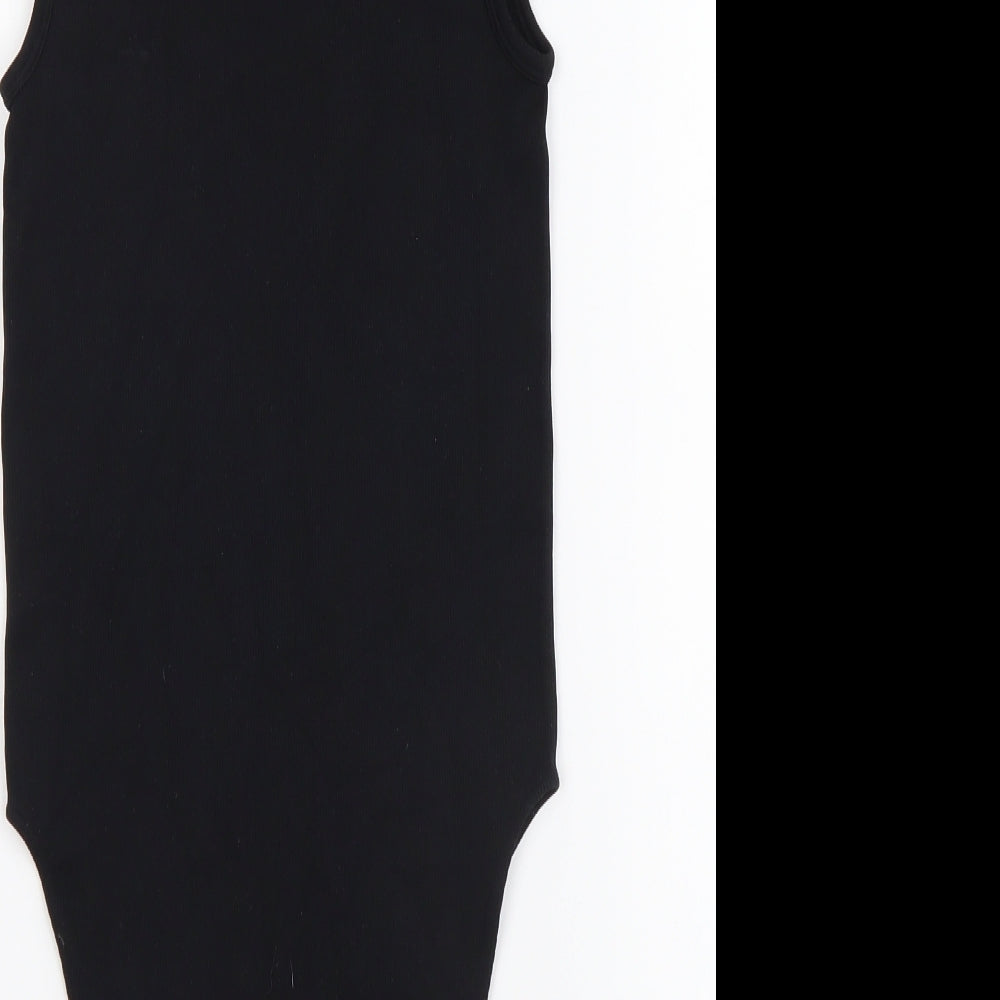 Primark Womens Black Nylon Bodysuit One-Piece Size XS Pullover