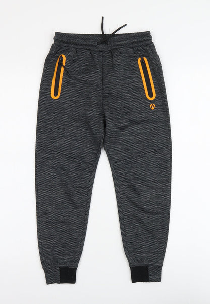 Very Boys Grey Polyester Jegging Trousers Size 9 Months Regular Button