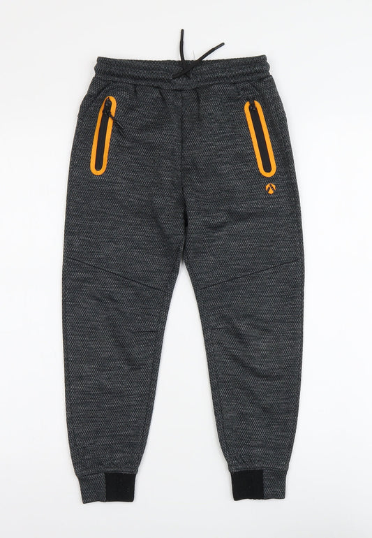 Very Boys Grey Polyester Jegging Trousers Size 9 Months Regular Button