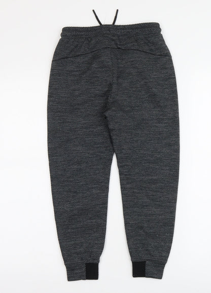 Very Boys Grey Polyester Jegging Trousers Size 9 Months Regular Button