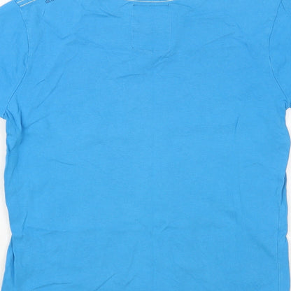 Ripstop Boys Blue Cotton Pullover T-Shirt Size 9-10 Years Crew Neck Pullover - Tiger