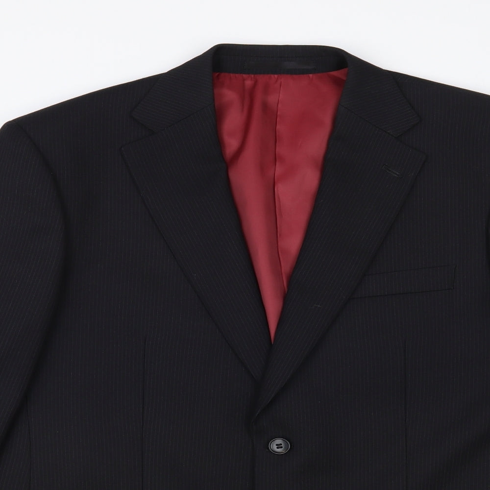 Mens UK Size 42 Daniel Grahame Regular Black Suit Jacket