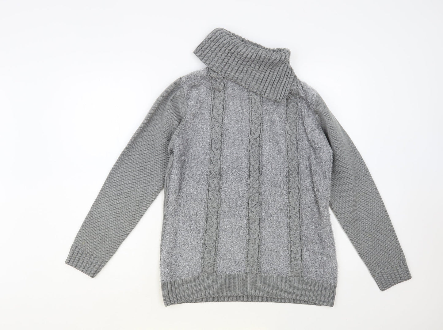 Womens UK Size M Fay Louise Grey Pullover Jumper