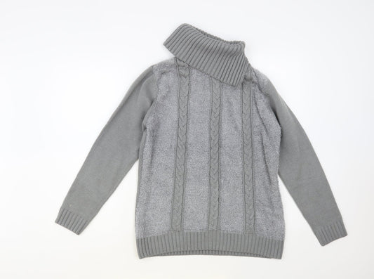Womens UK Size M Fay Louise Grey Pullover Jumper